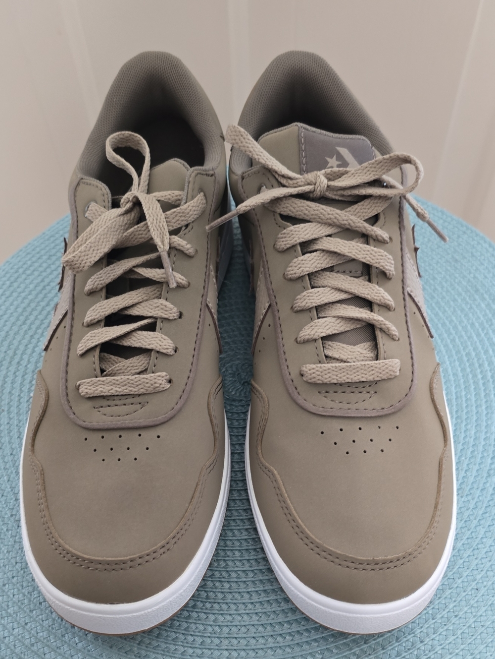 Converse Brand Men's Taupe Low-Top Sneakers - Neutral Casual Comfort Size 9